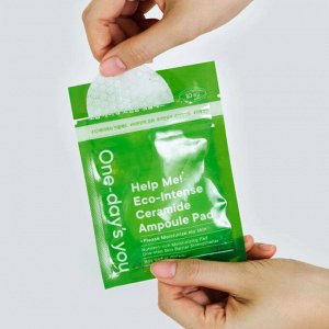 One-day's You Очищающие тонер-пэды для лица с церамидами / Handy Help Me Eco-Intense Ceramide Ampoule Pad, 10 шт.