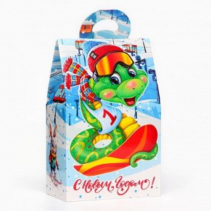 Подарочная новогодняя коробка «Номер Первый», упаковка, 17.2x9.5x27.5 см