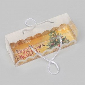 Коробка новогодняя под рулет, «Пусть сбудутся мечты», 22.5?7.8?7.8 см