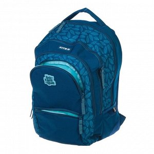 Рюкзак молодежный Kite 881 43.5x27.5х13.5 см, эргономичная спинка, синий