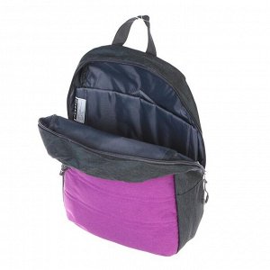 Рюкзак молодёжный GoPack 118 44.5 х 29.5 х 14.5 см, фиолетовый/серый
