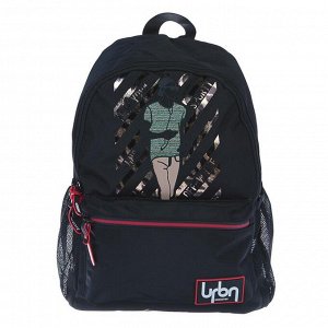 Рюкзак молодёжный deVENTE, 40 х 29 х 15, Urban Sporty, чёрный