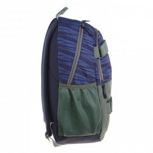 Рюкзак молодёжный GoPack 137 46 х 30 х 17 см, серый/зелёный