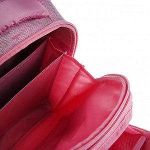 Рюкзак каркасный Hatber Ergonomic 37 х 29 х 17 см, для девочки, «Совушка», розовый