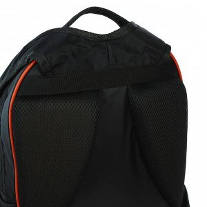 Рюкзак школьный Calligrata "Футбол", 36 х 23 х 13 см, эргономичная спинка, чёрный