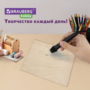 Заготовки для творчества, деревянные, без рисунков, 5 шт., 21х30 см, BRAUBERG HOBBY, 665313