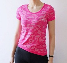 Спортивная футболка с принтом,розовый