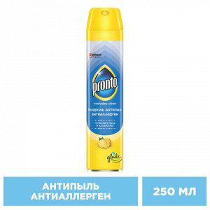 Полироль для мебели 250 мл, PRONTO "Антипыль" Антиаллерген, аэрозоль, 864904