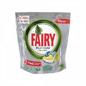 FAIRY Platinum All in 1 Ср-во д\мытья посуды в капсулах д\автоматических посудомоечных машин 27шт