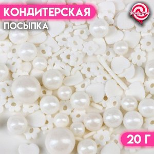 Новогодняя кондитерская посыпка "Свадебный ", 20 г, МИКС