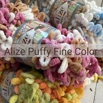 Alize Puffy Fine Color - 20 цветов