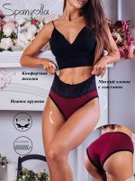 ES_236_1K / Трусы женские / Бордо-Черный
