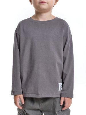 Базовый лонгслив для мальчика (104-122см) 22-6007-5(2) графит