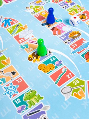 Игра-ходилка настольная "От звука к звуку" Ш, Щ, Ж, Ч