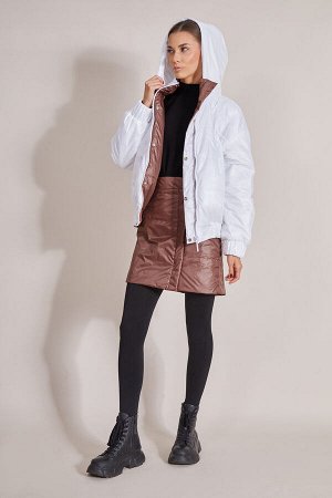 Куртка Rivoli 1055.3 коньяк/белый