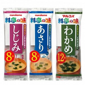 Мисо-суп Marukome Kabushiki с молюсками асари 152гр ( 8 порций)/12