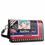 POP ART STUDDED FLAP CROSSBODY