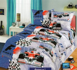 Детское постельное белье бязь "Формула - 1"