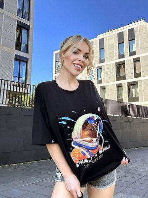 Футболка Bona Fashion: OVERSIZE T-shirt "Laika"