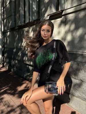 Футболка Bona Fashion: OVERSIZE T-shirt "Matrix"