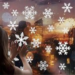 Наклейка новогодняя на окно 20*30 см 4 листа