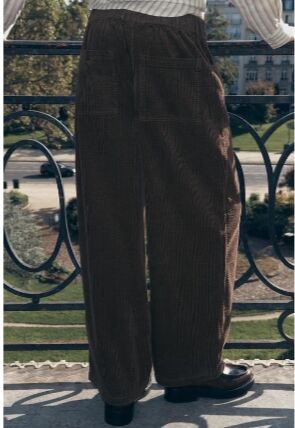 ВЕЛЬВЕТОВЫЕ БРЮКИ RELAXED арт. 4088275, коричневый