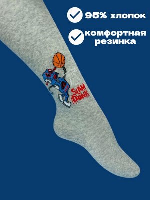 Колготки для мальчика, размер 98-104 см, цвет светло-серый