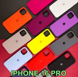 Силиконовый чехол Classic Iphone 16 Pro с защитой камеры цвет на выбор