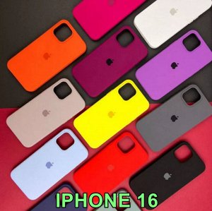 Силиконовый чехол Classic Iphone 16 с защитой камеры цвет на выбор
