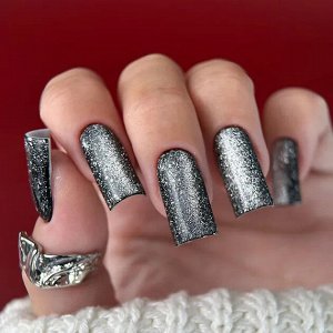 Cat Shine Top silver -топ с глубоким эффектом серебряного кошачьего глаза и вкраплениями серебряной потали