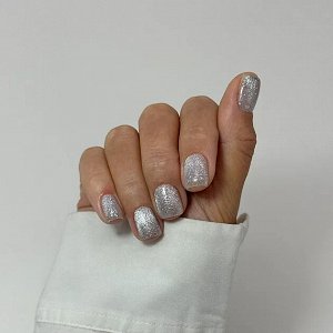 Cat Shine Top silver -топ с глубоким эффектом серебряного кошачьего глаза и вкраплениями серебряной потали