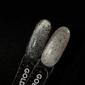 Cat Shine Top gold -топ с глубоким эффектом золотистых кристаллов и частицами золотой потали