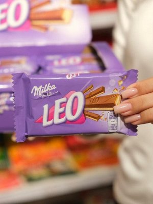 Шоколадный батончик Milka Leo Milk / хрустящая вафля Милка Лео покрытая молочным шоколадом 33,3 гр