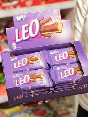 Шоколадный батончик Milka Leo Milk / хрустящая вафля Милка Лео покрытая молочным шоколадом 33,3 гр