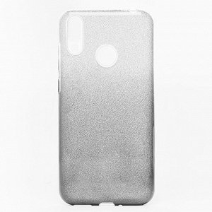 Чехол-накладка SC097 Gradient для "Huawei Honor 8C" (black/silver)