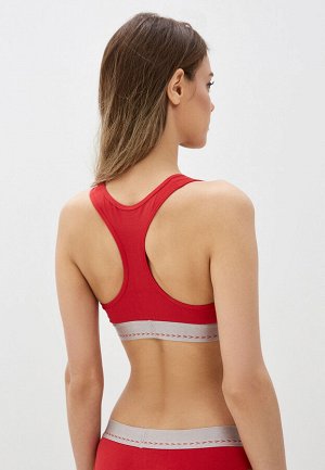 Топ спортивный женский поддерживающий Sport. Цвет: красный