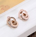 Серьги гвоздики с римскими цифрами