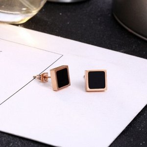 Серьги гвоздики квадраты