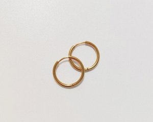 Серьги-кольца из стали