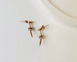 Серьги из стали Гвоздь