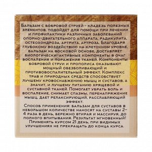 Бальзам для суставов «Бобровая струя», Целебный Алтай, 40 мл