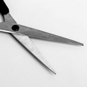 Ножницы парикмахерские, с упором, лезвие — 5,5 см, цвет чёрный, Н-045-01