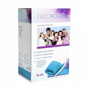 Небулайзер Ergopower ER 401, 60 Вт, компрессорный, 220 В, бело-зеленый