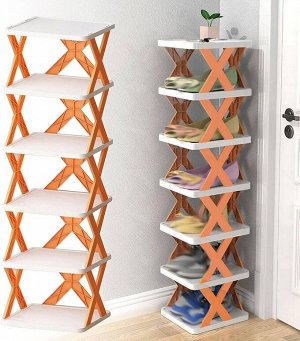 Полка для обуви пластиковая 4 яруса "creative multi purpose shoe rack"