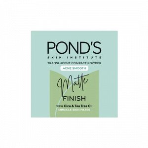 POND’S Translucent Compact Powder Acne Smooth Matte Finish 4,5 g., Полупрозрачная компактная пудра с гладким матовым покрытием от акне 4,5 гр.