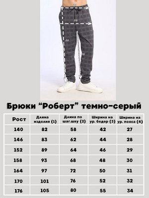 Брюки "Роберт" темно-серый