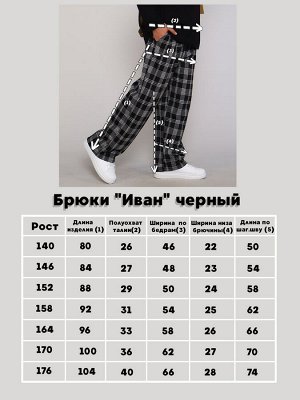 Брюки "Иван" черная клетка