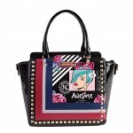 POP ART STUDDED SATCHEL BAG