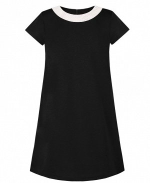 Чёрное школьное платье для девочки 83551-ДШ19