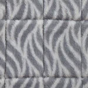 Лежанка MidWest Deluxe Wave Bed для собак и кошек меховая 51х31,5х6,5 см, серая